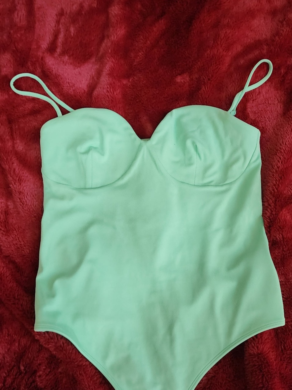 Express Mint Green Body Contour Bodysuit